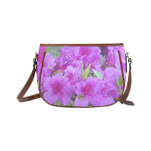 Azalea Flowers Saddle Bag/Small (Model 1649) Full Customization