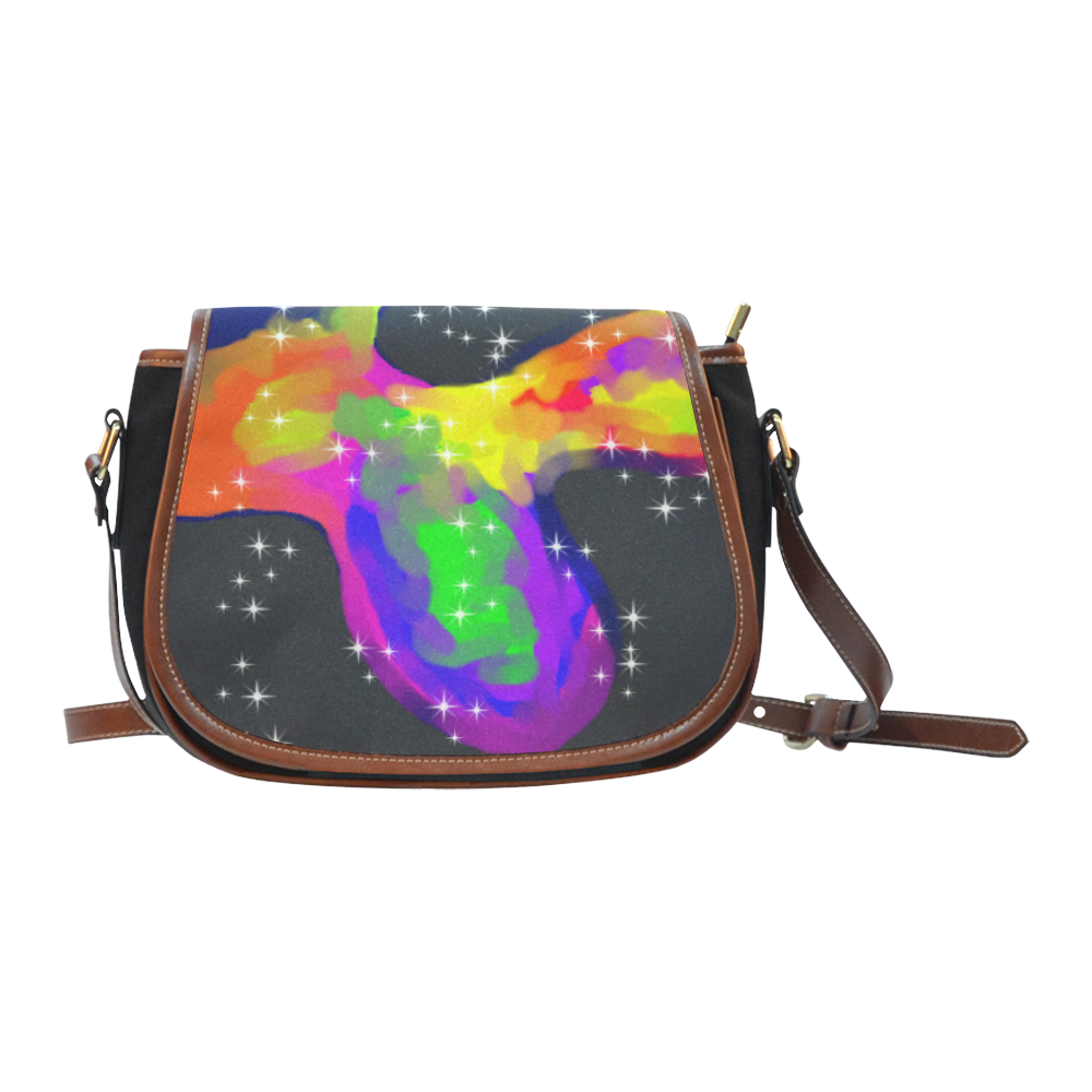 stars Saddle Bag/Small (Model 1649)(Flap Customization)