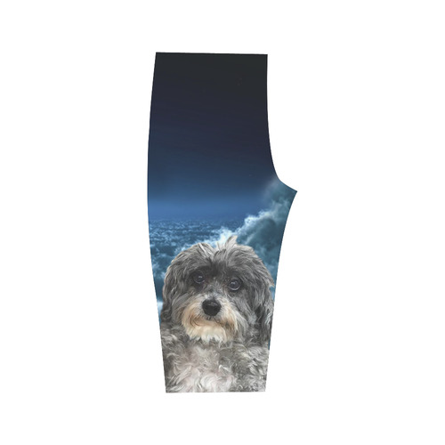 Dog Poodle Cross Hestia Cropped Leggings (Model L03)