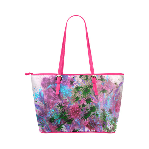 Pinksummer Leather Tote Bag/Small (Model 1651)