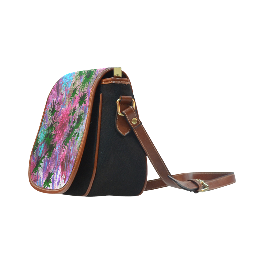Pinksummer Saddle Bag/Small (Model 1649)(Flap Customization)
