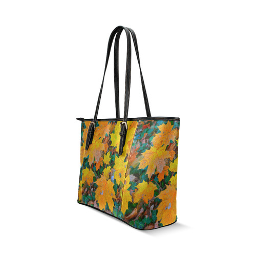 Leaf Leather Tote Bag/Large (Model 1640)