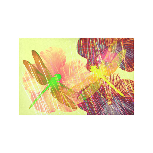 Dragonflies & Flowers Summer Placemat 12''x18''