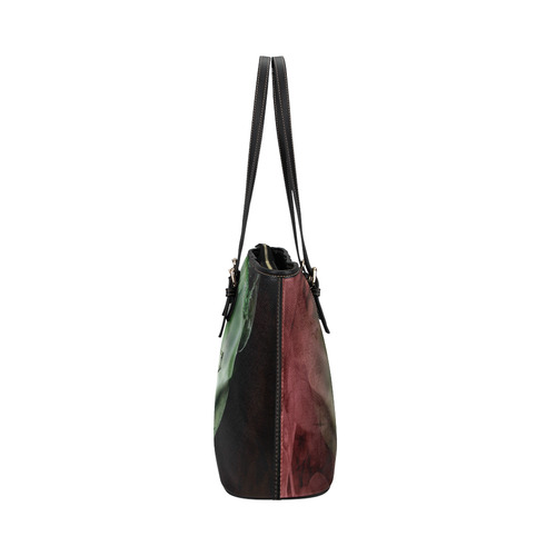 damaged & joking Leather Tote Bag/Large (Model 1651)