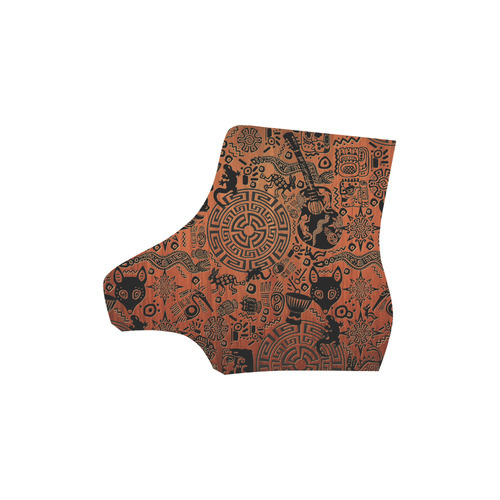 Mayan Primitive Print Art Boots Martin Boots For Men Model 1203H
