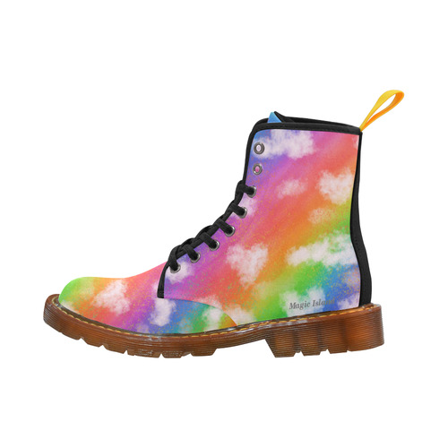 Rainbow Love (black). Inspired by the Magic Island of Gotland. Martin Boots For Men Model 1203H