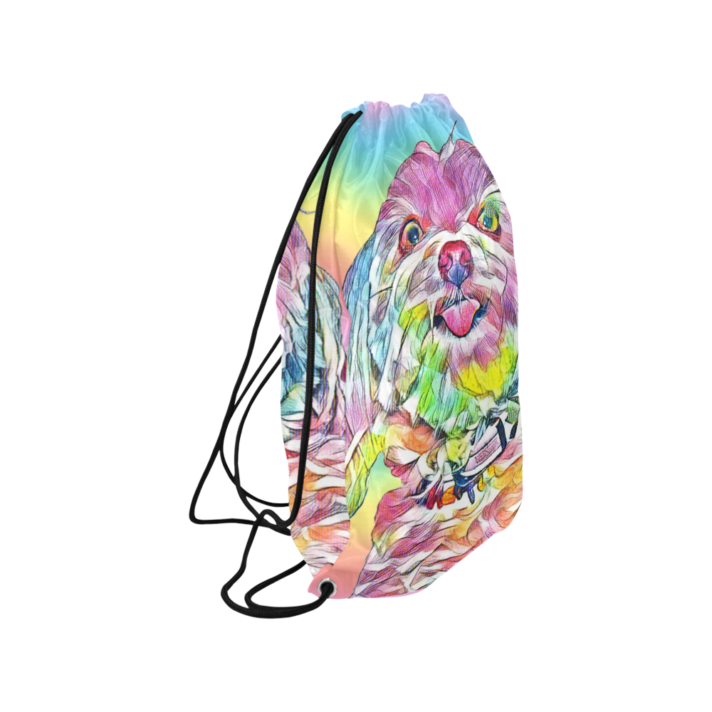 Cheeky Lovely Buddy Small Drawstring Bag Model 1604 (Twin Sides) 11"(W) * 17.7"(H)