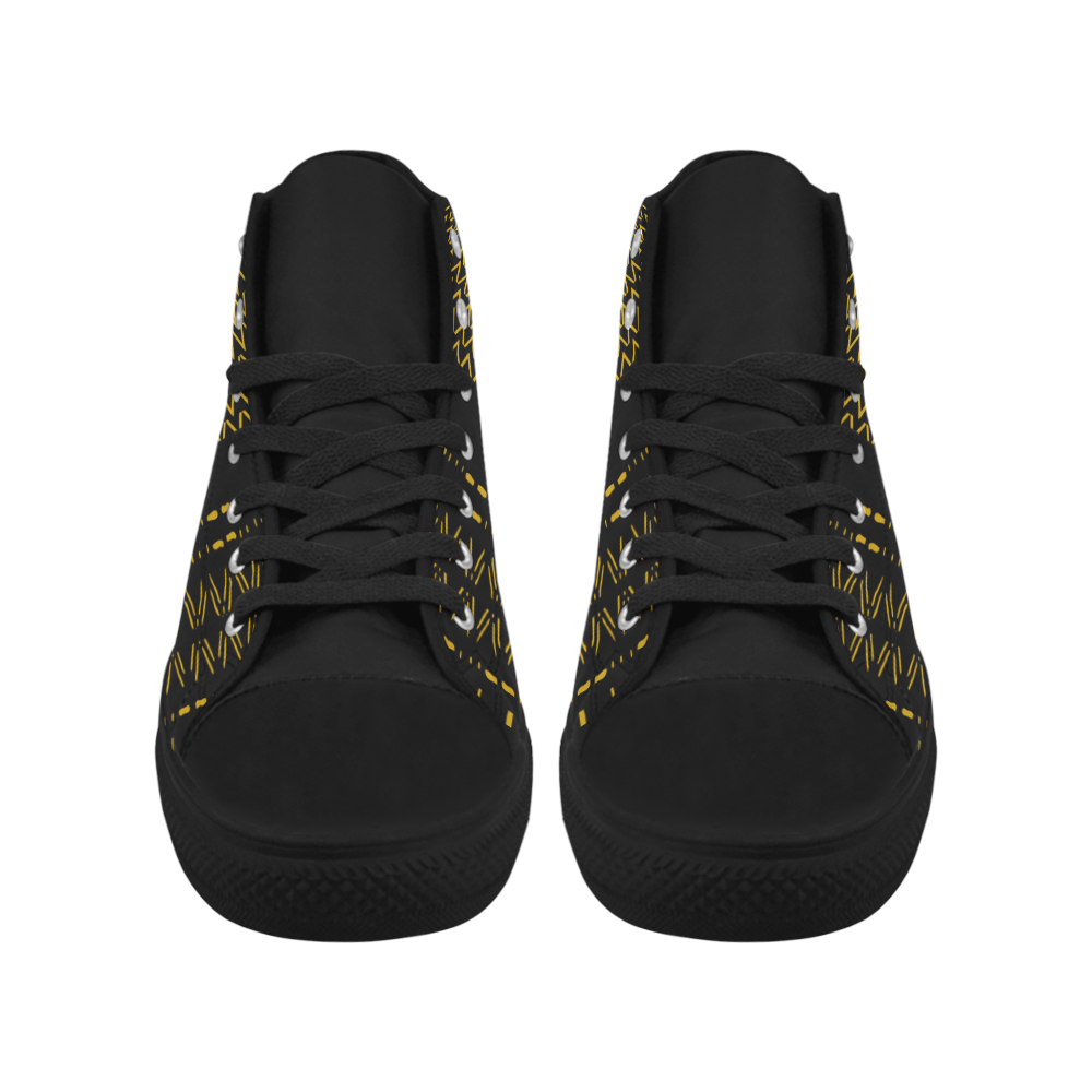 Tribal Skull Men's High Top Shoes