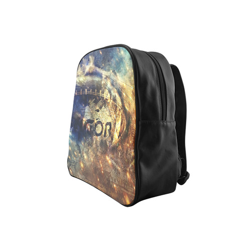 Abstract american football School Backpack (Model 1601)(Small)