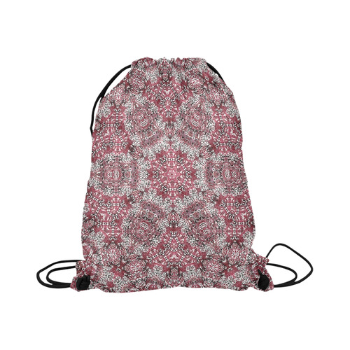 Batik Maharani #5A - Jera Nour Large Drawstring Bag Model 1604 (Twin Sides)  16.5"(W) * 19.3"(H)