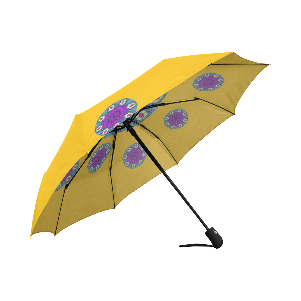 Sweet as candy and yellow Auto-Foldable Umbrella (Model U04)