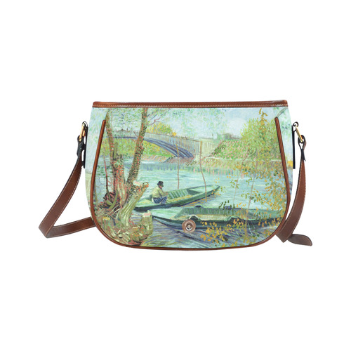 Van Gogh Fishing in the Spring Saddle Bag/Large (Model 1649)