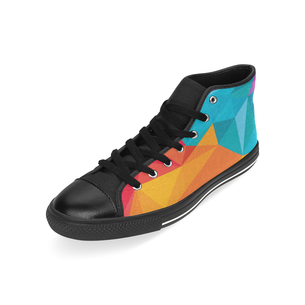 colorholix High Top Canvas Women's Shoes/Large Size (Model 017)