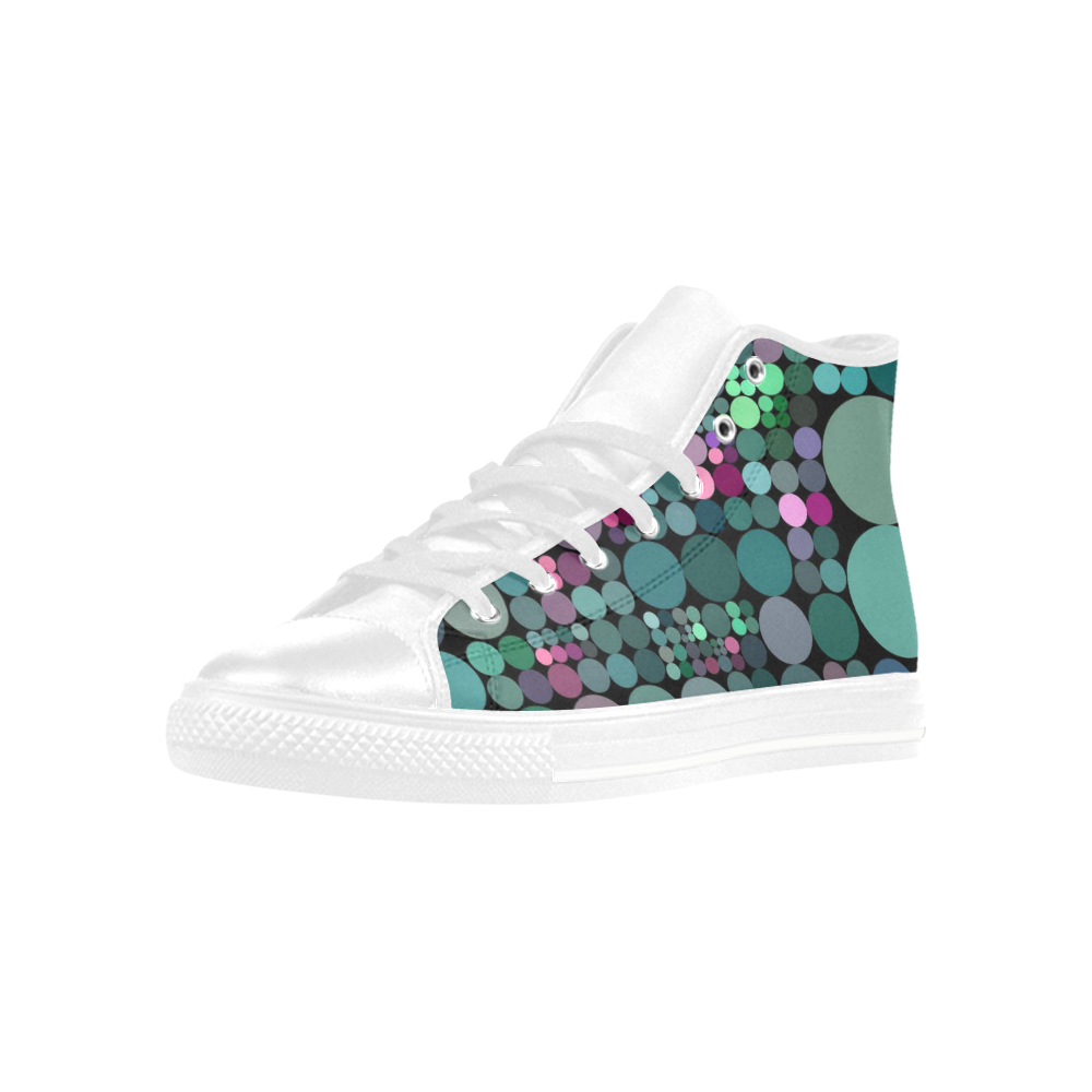 Color Party 03 by JamColors Aquila High Top Microfiber Leather Women's Shoes/Large Size (Model 032)