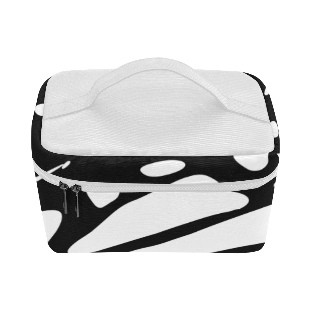 Monarch, Black and White Cosmetic Bag/Large (Model 1658)