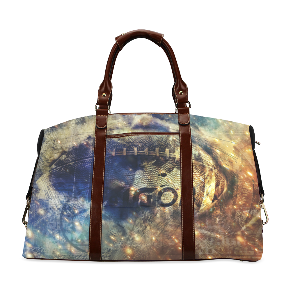 Abstract american football Classic Travel Bag (Model 1643) Remake