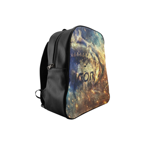 Abstract american football School Backpack (Model 1601)(Small)