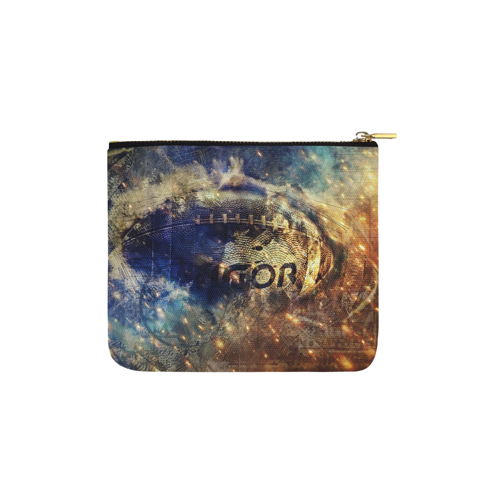 Abstract american football Carry-All Pouch 6''x5''