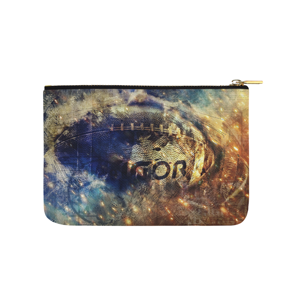 Abstract american football Carry-All Pouch 9.5''x6''
