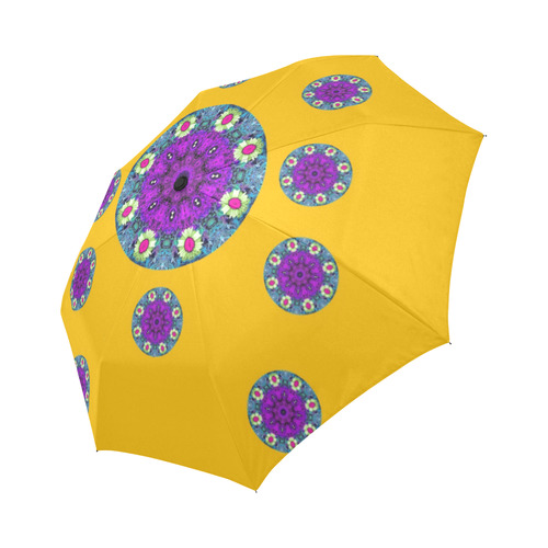 Sweet as candy and yellow Auto-Foldable Umbrella (Model U04)