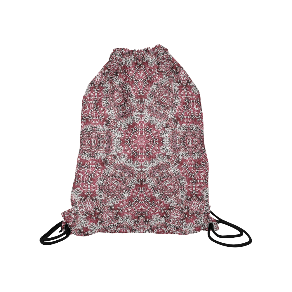 Batik Maharani #5A - Jera Nour Medium Drawstring Bag Model 1604 (Twin Sides) 13.8"(W) * 18.1"(H)