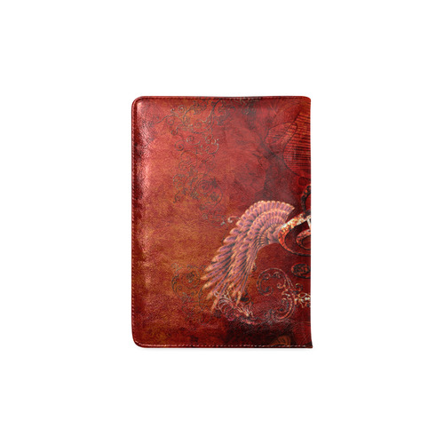 Music, clef and wings Custom NoteBook A5