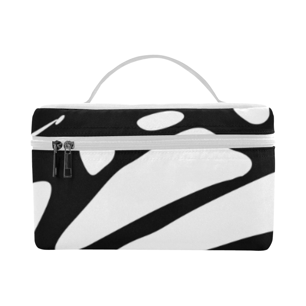 Monarch, Black and White Cosmetic Bag/Large (Model 1658)