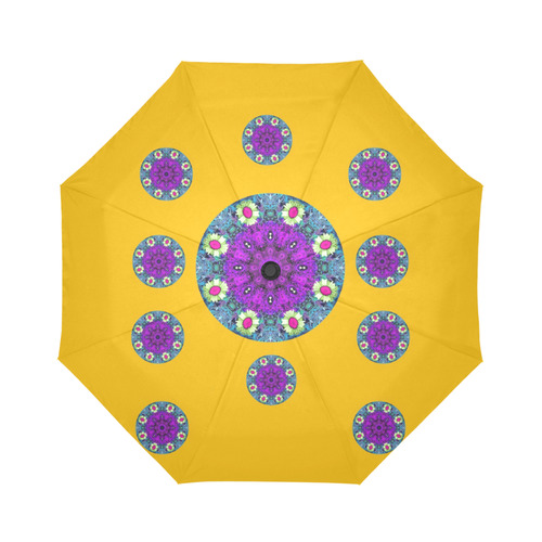 Sweet as candy and yellow Auto-Foldable Umbrella (Model U04)