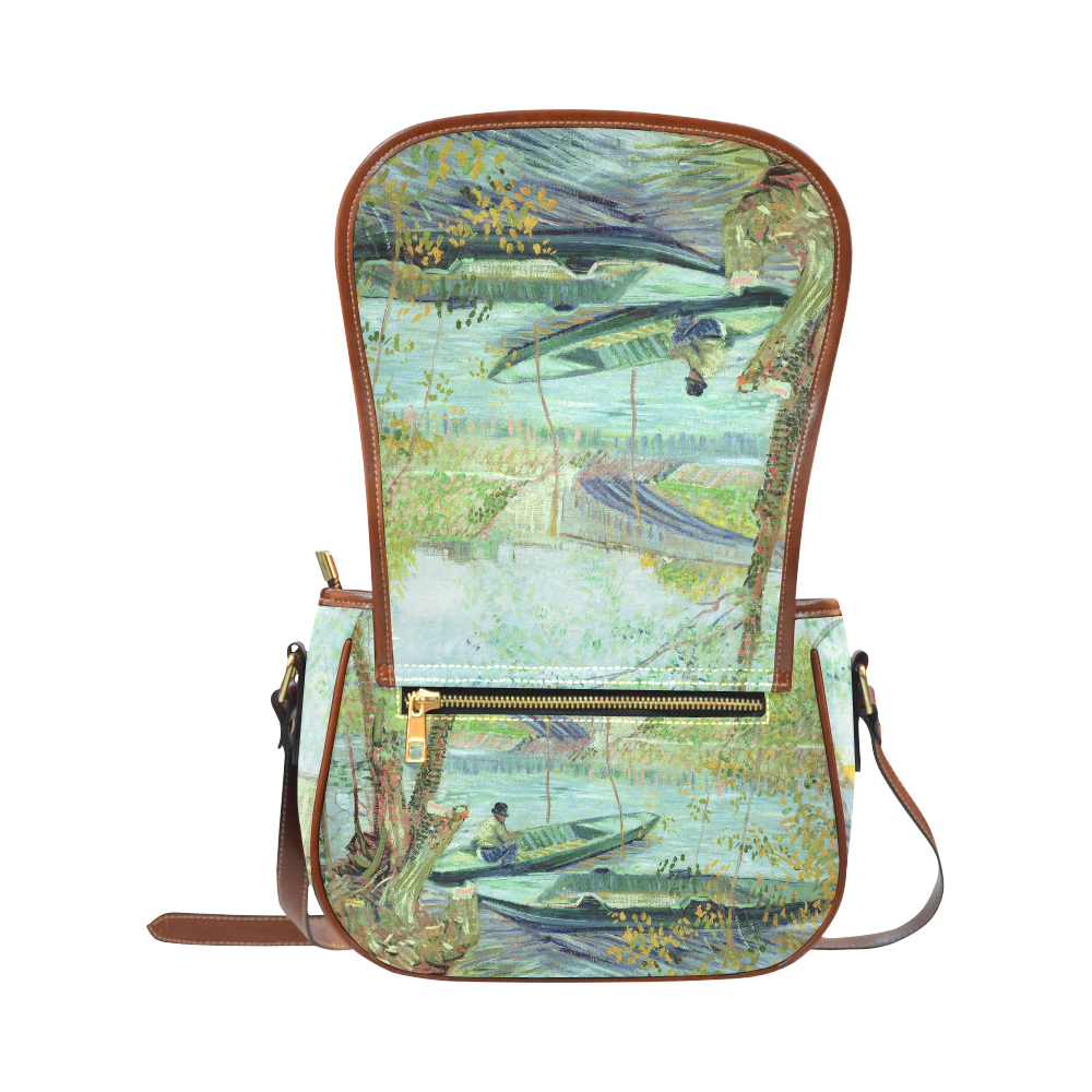 Van Gogh Fishing in the Spring Saddle Bag/Large (Model 1649)