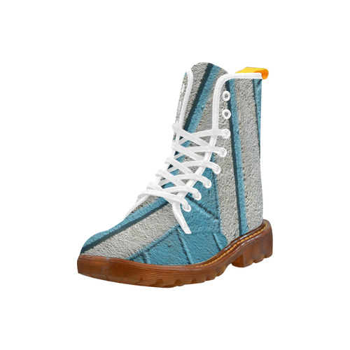 Blue White Wall Martin Boots For Women Model 1203H