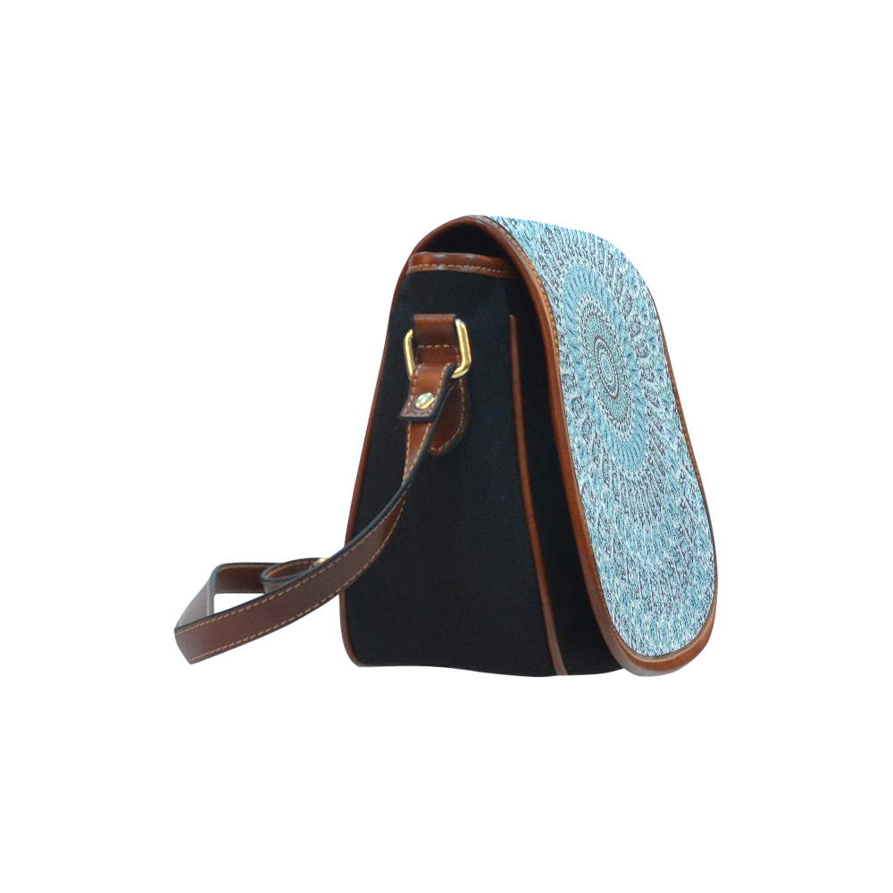 Batik Maharani #1 Saddle Bag/Small (Model 1649)(Flap Customization)