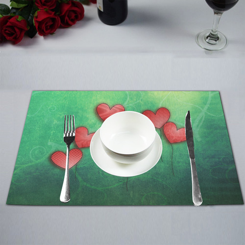 flying hearts Placemat 12''x18''