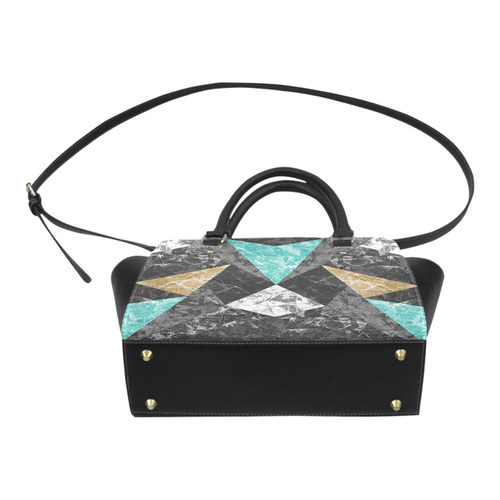 Marble Geometric Background G430 Classic Shoulder Handbag (Model 1653)