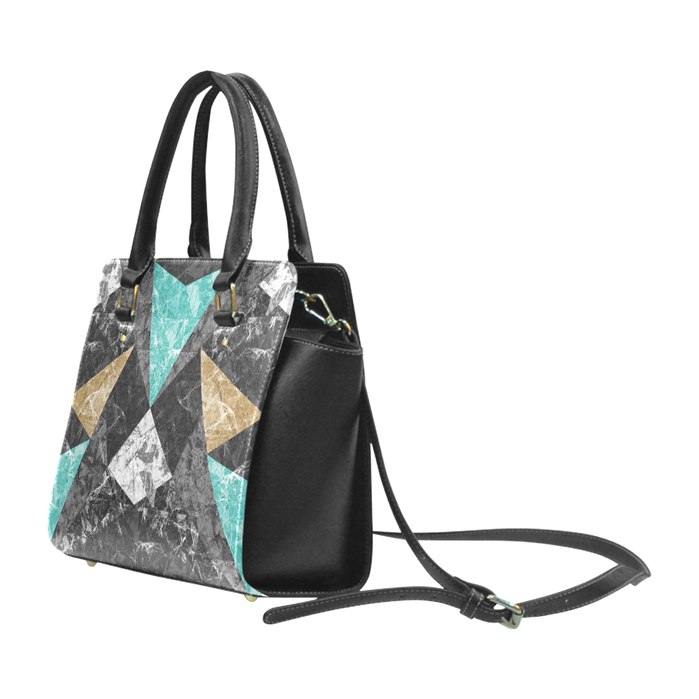 Marble Geometric Background G430 Classic Shoulder Handbag (Model 1653)