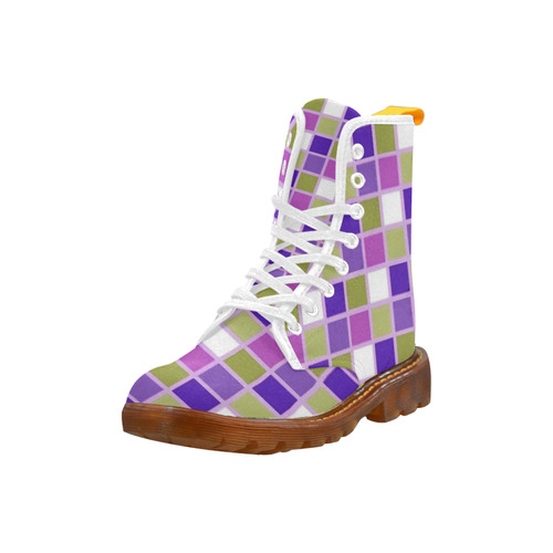 Harlequin Green Purple Martin Boots For Women Model 1203H