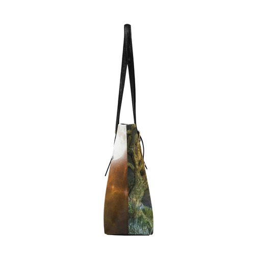 Awesome itger in the night Euramerican Tote Bag/Large (Model 1656)