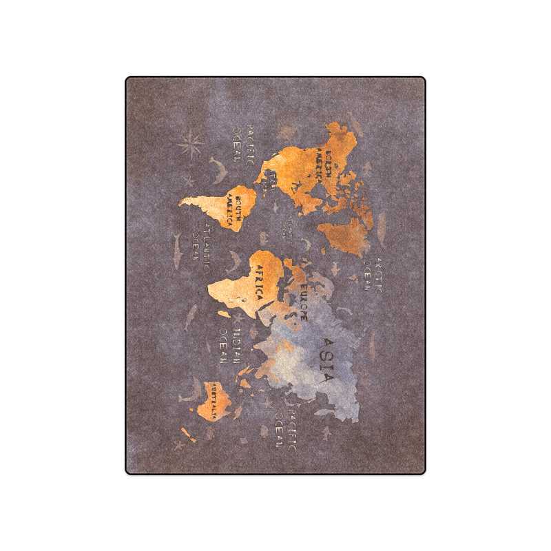 world map Blanket 50"x60" ID D1320595