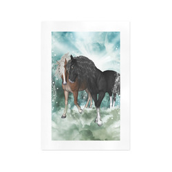 The wonderful couple horses Art Print 13‘’x19‘’