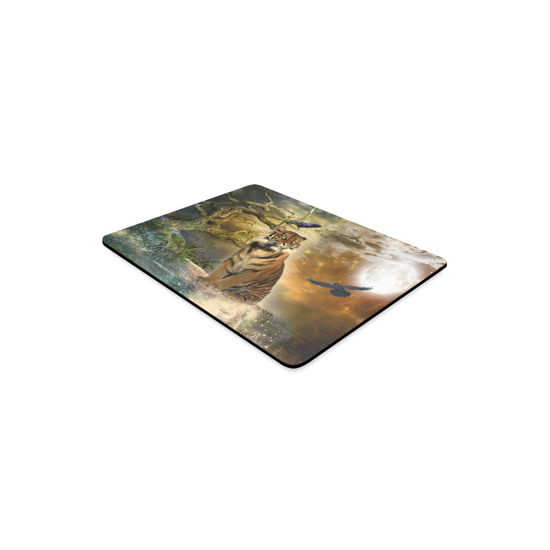 Awesome itger in the night Rectangle Mousepad