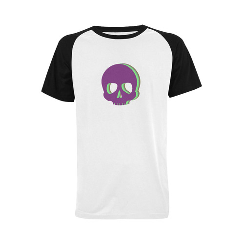 Poison Skull Raglan Men's Shirt Men's Raglan T-shirt (USA Size) (Model T11)