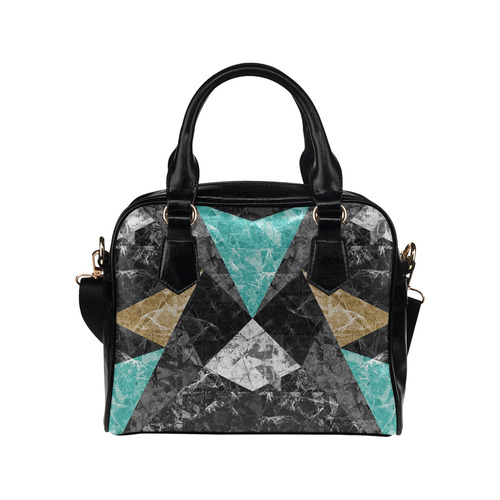 Marble Geometric Background G430 Shoulder Handbag (Model 1634)