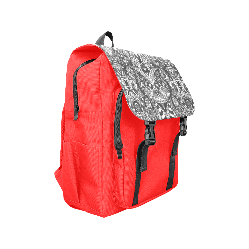 Drawing Floral Zentangle G6B Casual Shoulders Backpack (Model 1623)
