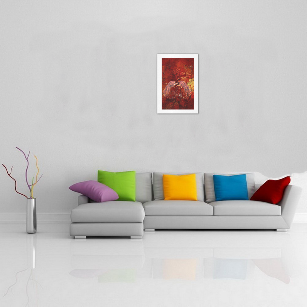 Music, clef and wings Art Print 13‘’x19‘’