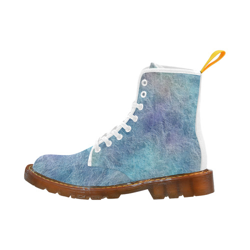 Soothing Cool Tones Abstract Martin Boots For Women Model 1203H