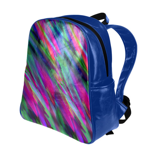 Colorful digital art splashing G400 Multi-Pockets Backpack (Model 1636)
