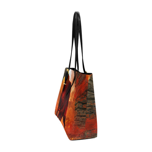 Awesome wolf in the night Euramerican Tote Bag/Large (Model 1656)