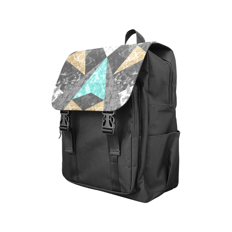 Marble Geometric Background G430 Casual Shoulders Backpack (Model 1623)