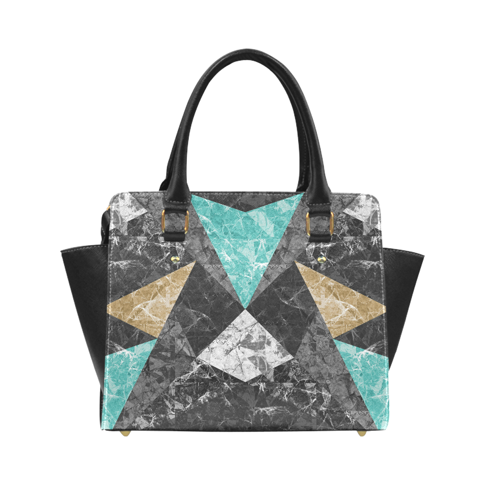 Marble Geometric Background G430 Classic Shoulder Handbag (Model 1653)