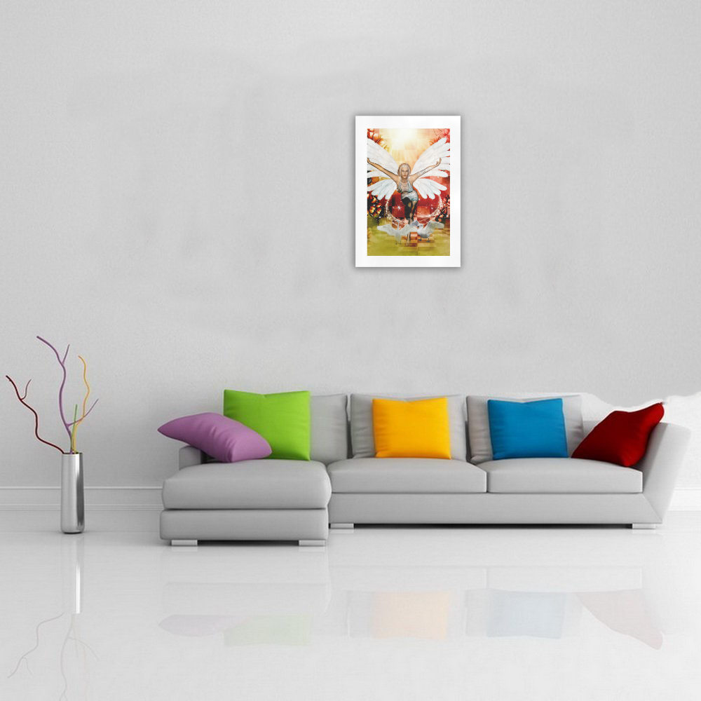 Fairy with swan Art Print 16‘’x23‘’