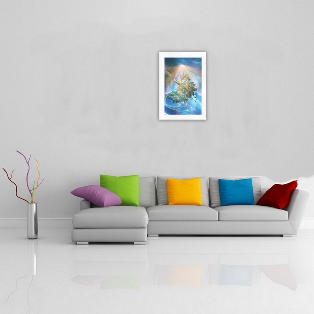 Wonderful eagle in the universe Art Print 16‘’x23‘’